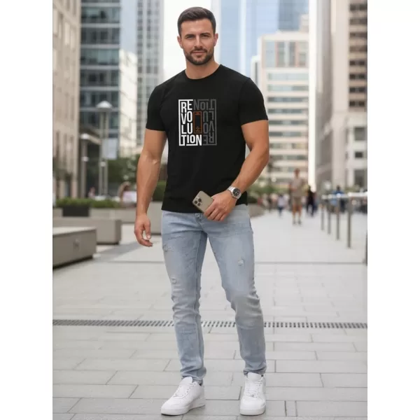  Tricou pentru bărbați DSTREET NX0143R-BK NEGRU 