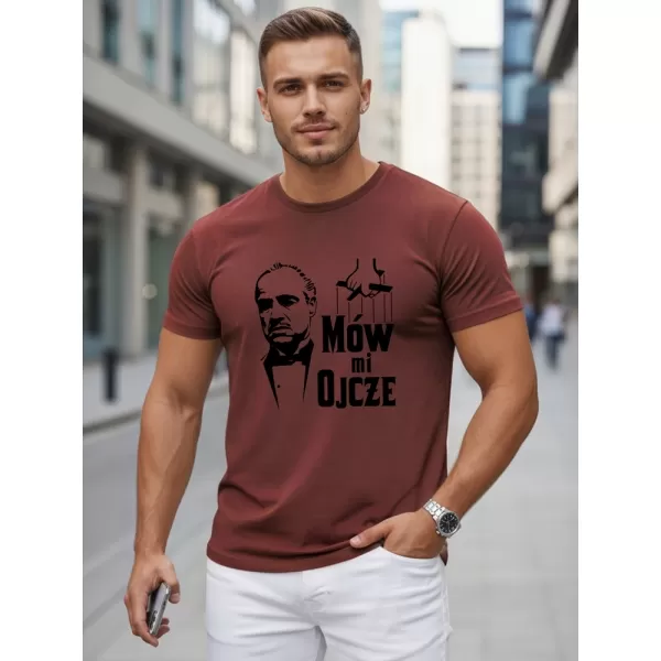  Tricou pentru bărbați DSTREET NX5145R-BU CLARET 