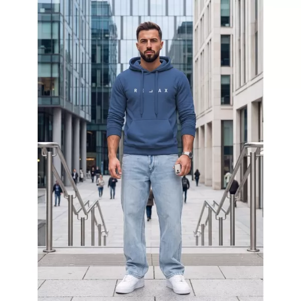  Hanorac pentru bărbați DSTREET NX0001BX-17-09 ALBASTRU 