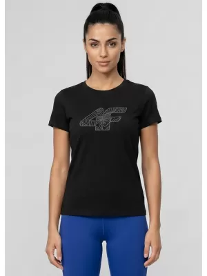 Tricou pentru femei 4F WMM00TTSHF3309 NEGRU ADÂNC