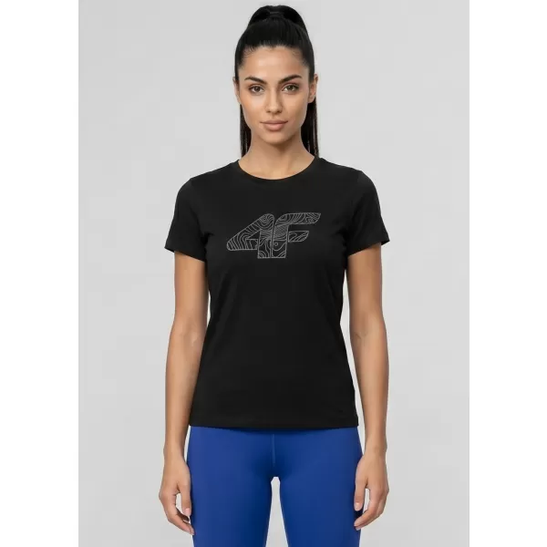  Tricou pentru femei 4F WMM00TTSHF3309 NEGRU ADÂNC 