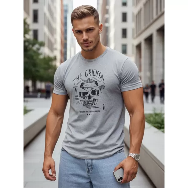  Tricou pentru bărbați DSTREET RX5380 GRI DESCHIS 
