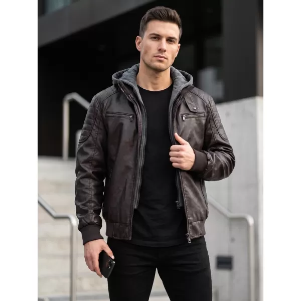  Jachetă pentru bărbați DSTREET TX5136 MARO 