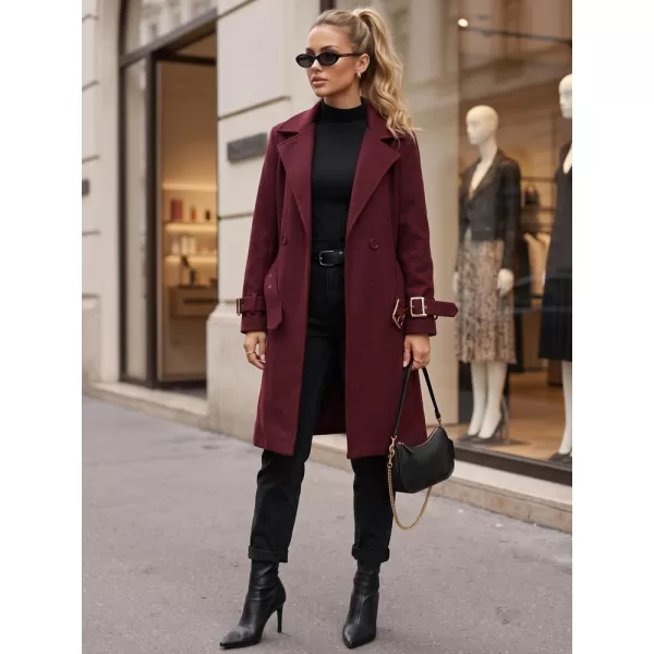  Palton de damă DSTREET NY0786 BURGUNDIA 