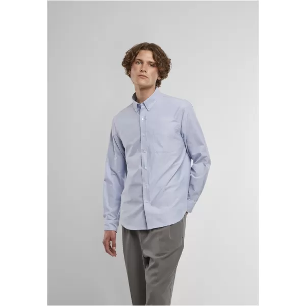  Cămașă pentru bărbați URBAN CLASSICS TB8094 ALBASTRU DESCHIS LA ORIZONT 