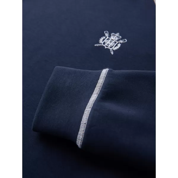  Hanorac pentru bărbați OMBRE OM-SSNZ-0269 ALBASTRU MARIN 