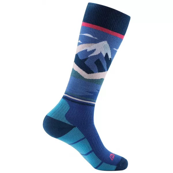  Ciorapi sport pentru genunchi ALPINE PRO MEDE LILIAC DESCHIS 