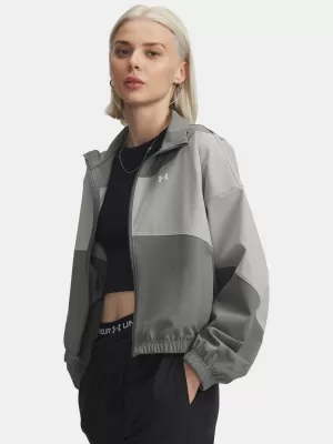 Geaca de dama UNDER ARMOUR RIVAL WOVEN JACKET 1389631-709 ALB