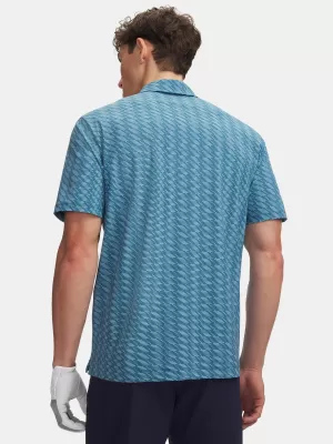 Polo pentru bărbați UNDER ARMOUR UA DRIVE CHILL PRINTED POLO 6009724-466 ALBASTRU