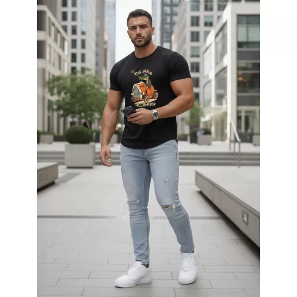  Tricou pentru bărbați DSTREET NX5083R-BK NEGRU 