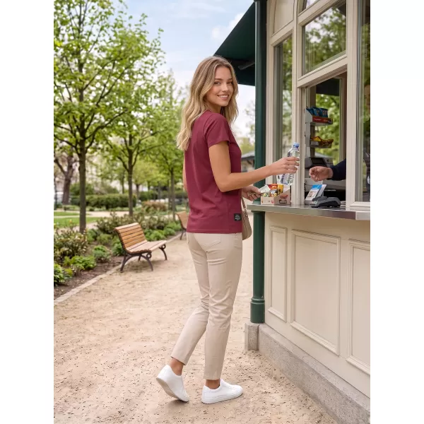  Tricou de damă ALTISPORT NP/ALWST26001 BURGUNDIA 