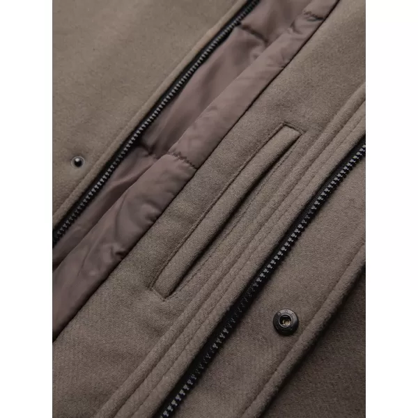  Parka pentru bărbați OMBRE OM-COWC-0161 CENUȘIU 