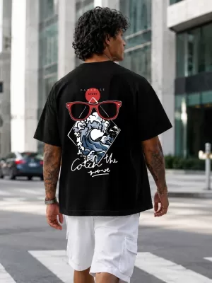 Tricou pentru bărbați DSTREET NX4011R-BK-O NEGRU