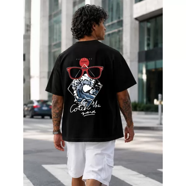  Tricou pentru bărbați DSTREET NX4011R-BK-O NEGRU 