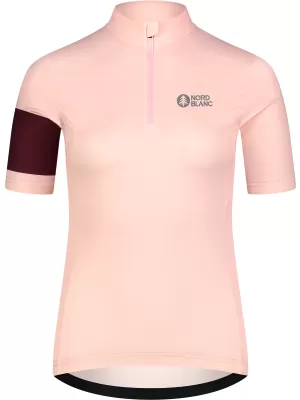 Tricou de ciclism pentru femei NORDBLANC ENTHUSIAST NBSLF8084 ROZ