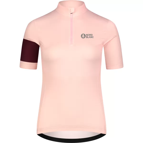  Tricou de ciclism pentru femei NORDBLANC ENTHUSIAST NBSLF8084 ROZ 