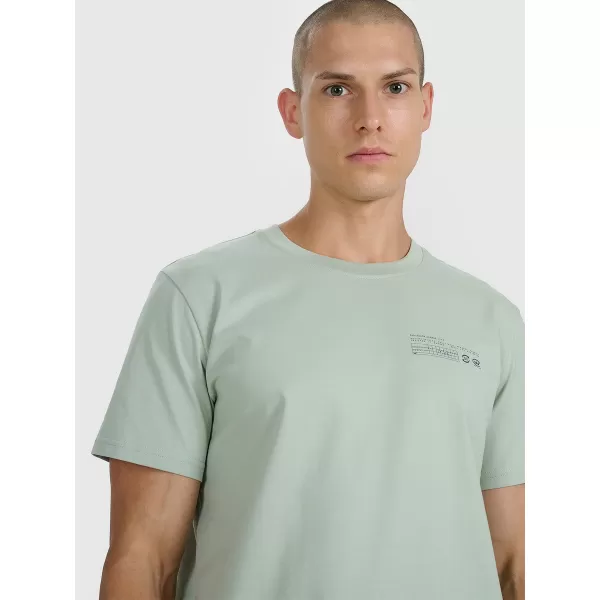 Tricou pentru bărbați 4F WAW25TTSHM2372 MENTĂ 