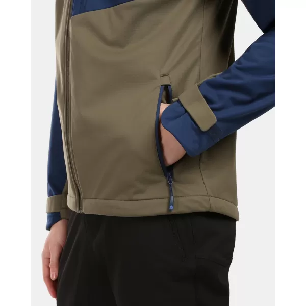  Jachetă softshell pentru bărbați KILPI ONTAVIO-M 1M0112KI KAKI 