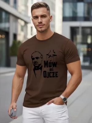 Tricou pentru bărbați DSTREET NX5145R-CH MARO