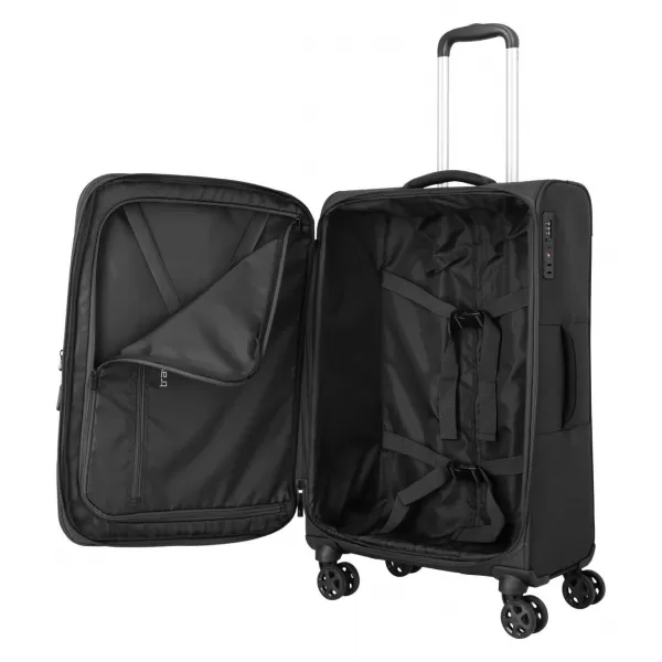  Valiză TRAVELITE Kick Off 4w M exp NEGRU 