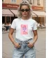 Tricou pentru femei DSTREET NX8034RY-WH ALB