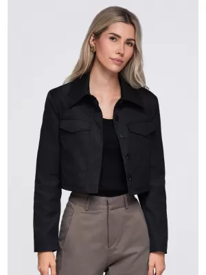 Geaca de dama OMBRE OW-BL-E0007 NEGRU