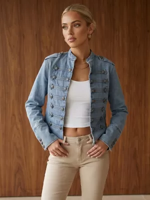 Geaca de dama DSTREET TY6045 ALBASTRU DESCHIS