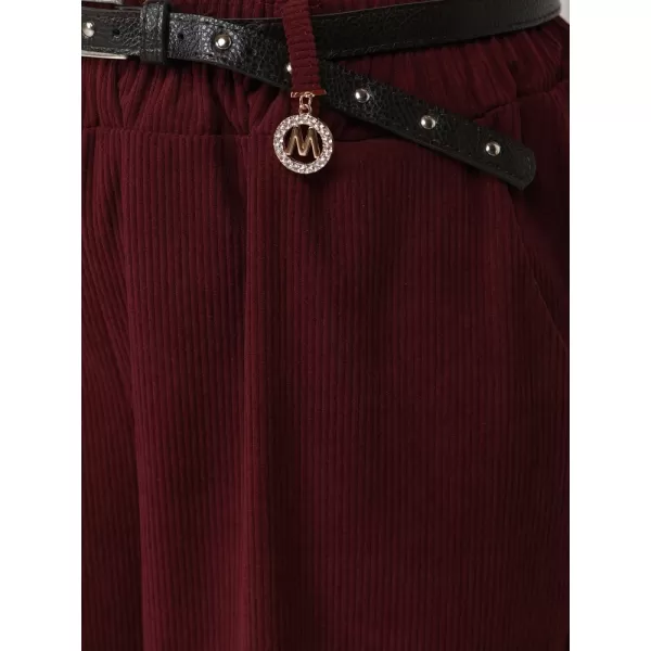  Pantaloni de dama DSTREET UY3173 BURGUNDIA 