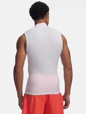 Maieu pentru bărbați UNDER ARMOUR HG ELITE SLEEVELESS MOCK 6015381-100 ALB