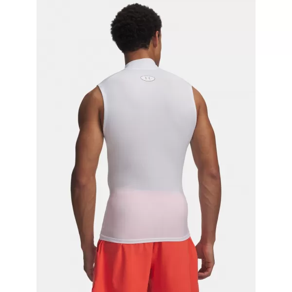  Maieu pentru bărbați UNDER ARMOUR HG ELITE SLEEVELESS MOCK 6015381-100 ALB 
