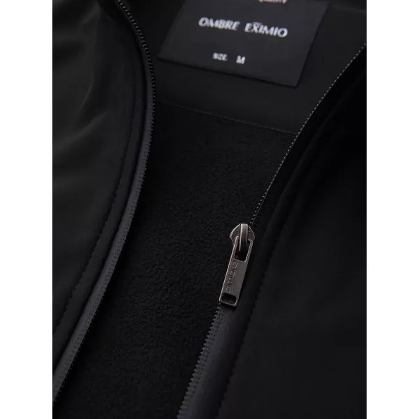  Jachetă cu glugă pentru bărbați OMBRE OM-JANP-0233 NEGRU 