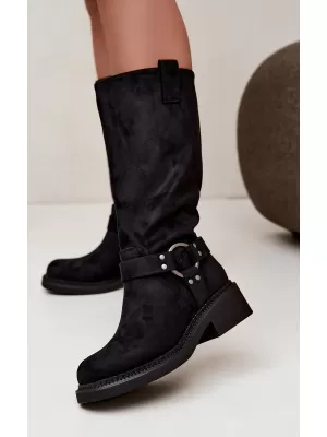 Cizme de dama BOTO LQ-163 NEGRU