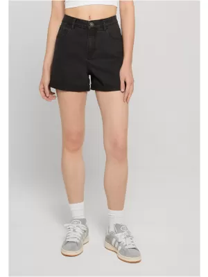Pantaloni scurți de damă URBAN CLASSICS TB8371 NEGRU SPALAT