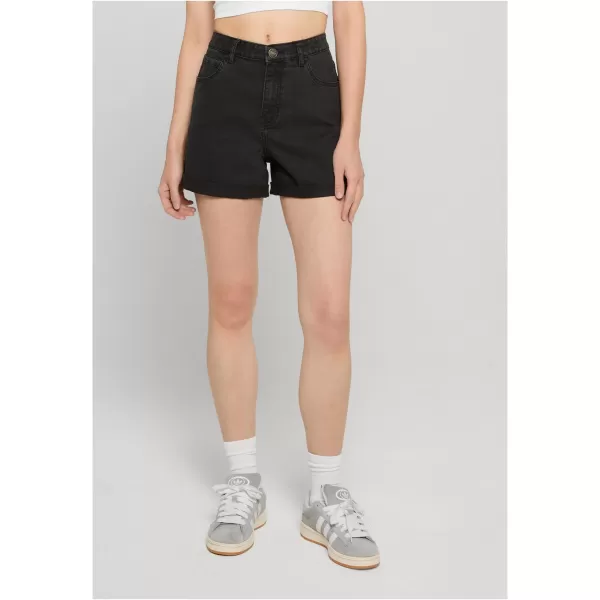  Pantaloni scurți de damă URBAN CLASSICS TB8371 NEGRU SPALAT 