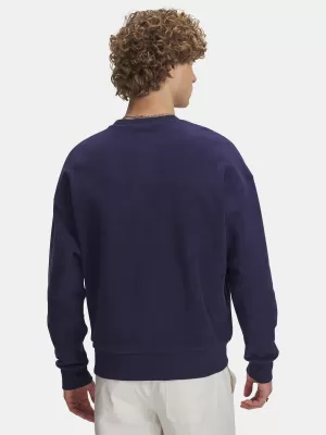 Hanorac pentru bărbați UNDER ARMOUR ICON REV TERRY CREW 6003942-403 ALBASTRU