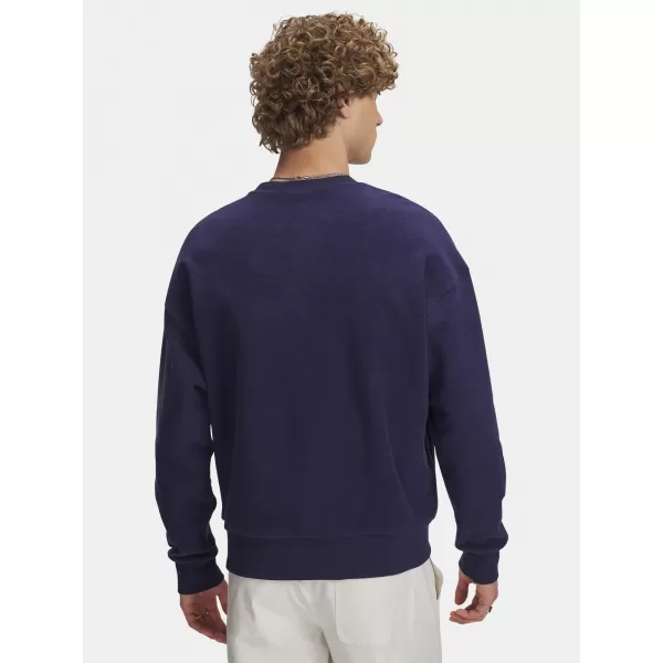  Hanorac pentru bărbați UNDER ARMOUR ICON REV TERRY CREW 6003942-403 ALBASTRU 