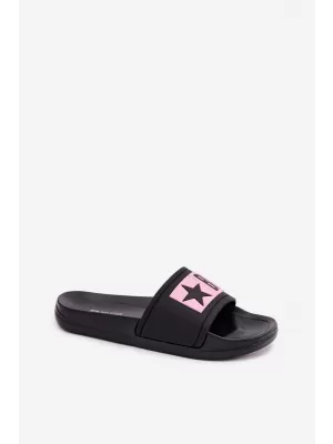 Papuci copii BIG STAR SHOES TT374A004 NEGRU/ROZ