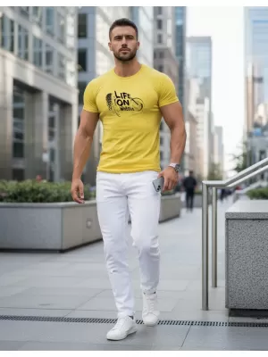 Tricou pentru bărbați DSTREET NX5016R-YE CHIHLIMBAR