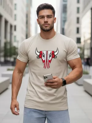 Tricou pentru bărbați DSTREET RX4932 BEJ