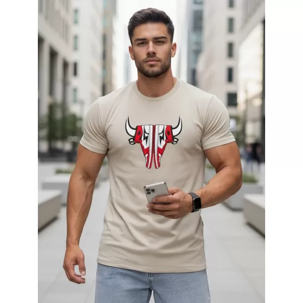  Tricou pentru bărbați DSTREET RX4932 BEJ 