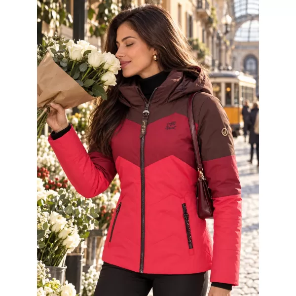  Geaca de iarna dama ALTISPORT IONA ROZ 
