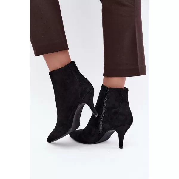 Botine de dama BOTO 2905A-1 NEGRU MAT 