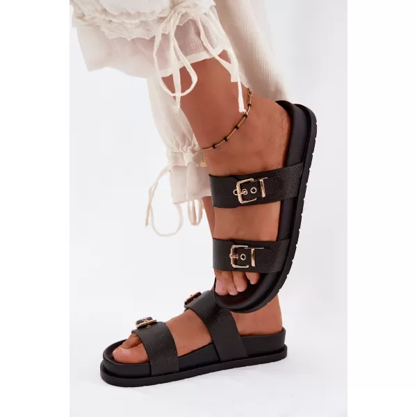  Papuci de damă BOTO LS-873-01 NEGRU 