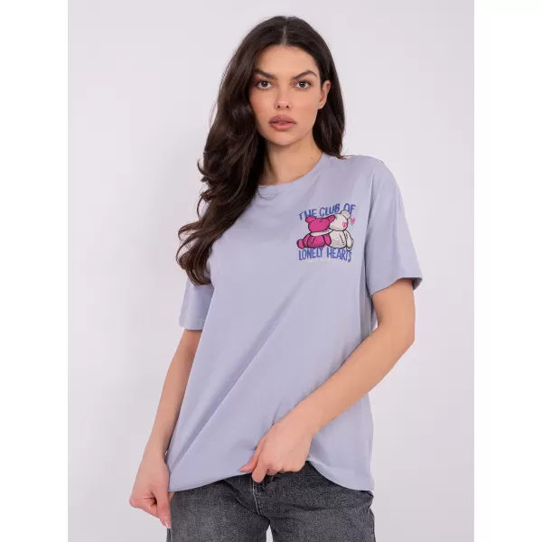  Tricou pentru femei SUBLEVEL D12022AH02645Y VIOLET STRĂLUCITOR 