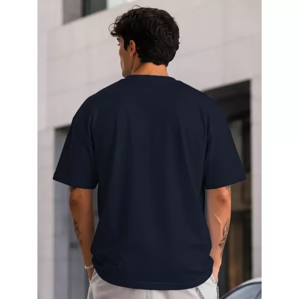  Tricou pentru bărbați DSTREET RX5684 ALBASTRU ÎNCHIS 