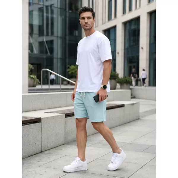  Pantaloni scurți pentru bărbați DSTREET SX2631 ALBASTRU DESCHIS 
