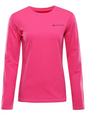 Tricou de damă cu uscare rapidă ALPINE PRO LOUSA STRĂLUCIRE ROZ