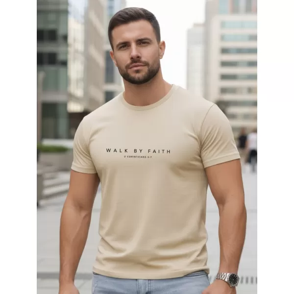  Tricou pentru bărbați DSTREET NX5123R-BT BEJ 