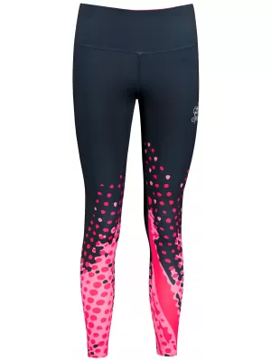 Jambiere premium pentru femei (marimi noi) ALTISPORT VOJ/ALW109LEG05 ROZ-NEGRU