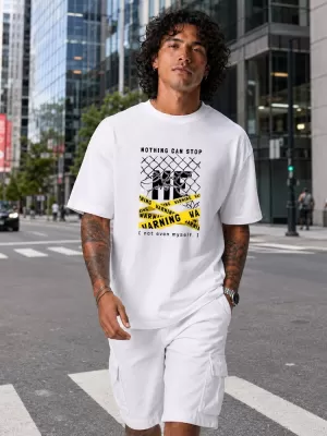 Tricou pentru bărbați DSTREET NX1033R-WH-O ALB